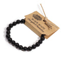Natural Black Agate Crystal Bracelet