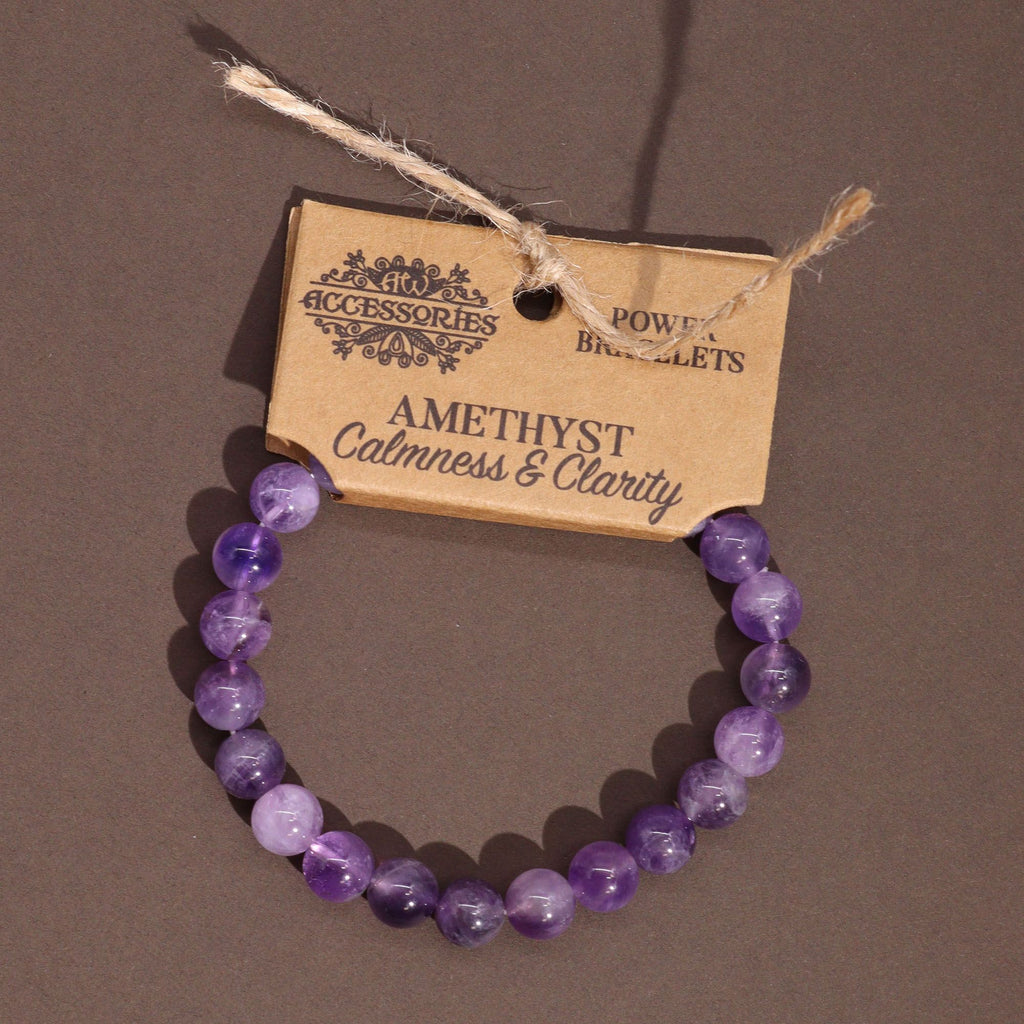 Natural Amethyst Crystal Bracelet