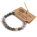 Natural Moss Agate Crystal Bracelet