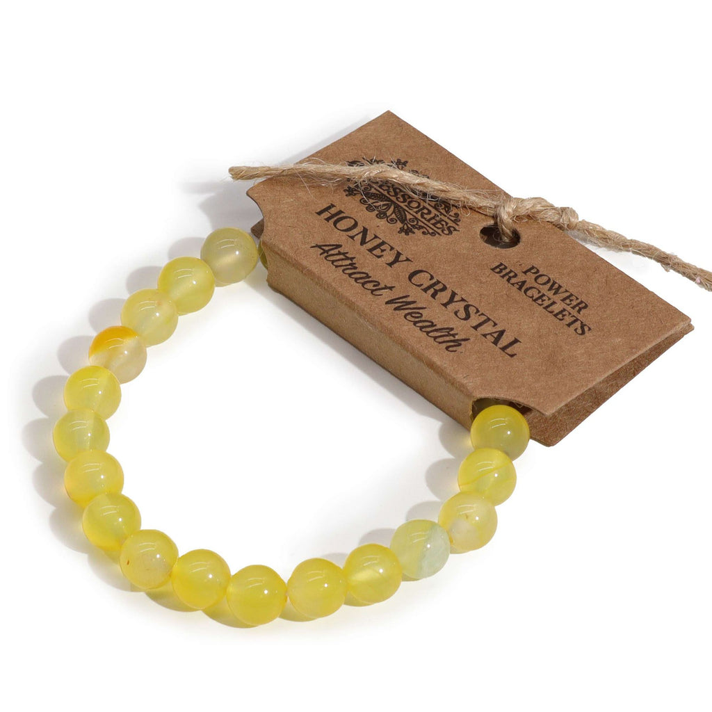 Natural Yellow Calcite Crystal Bracelet