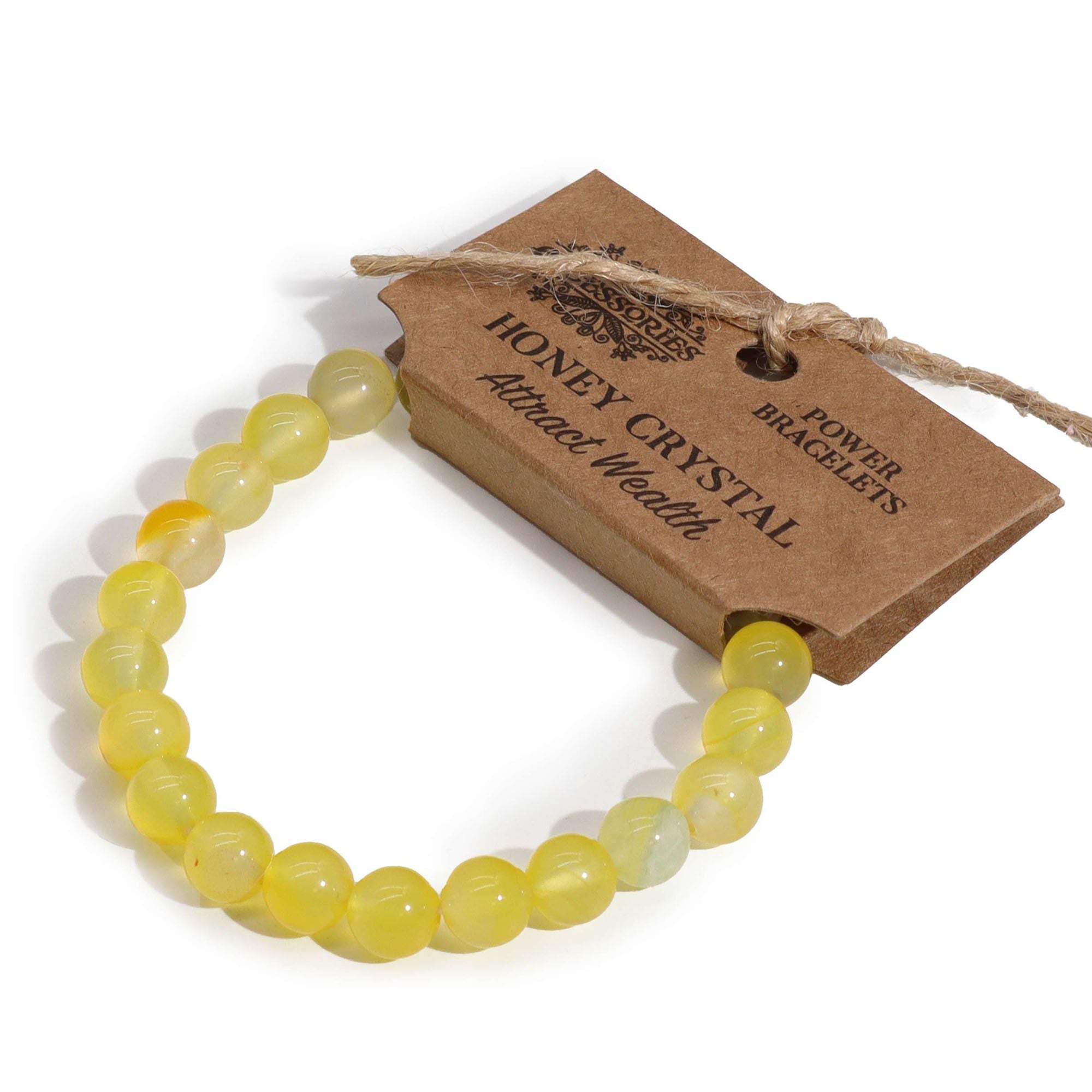 Natural Yellow Calcite Crystal Bracelet