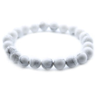 Natural White Jasper Crystal Bracelet