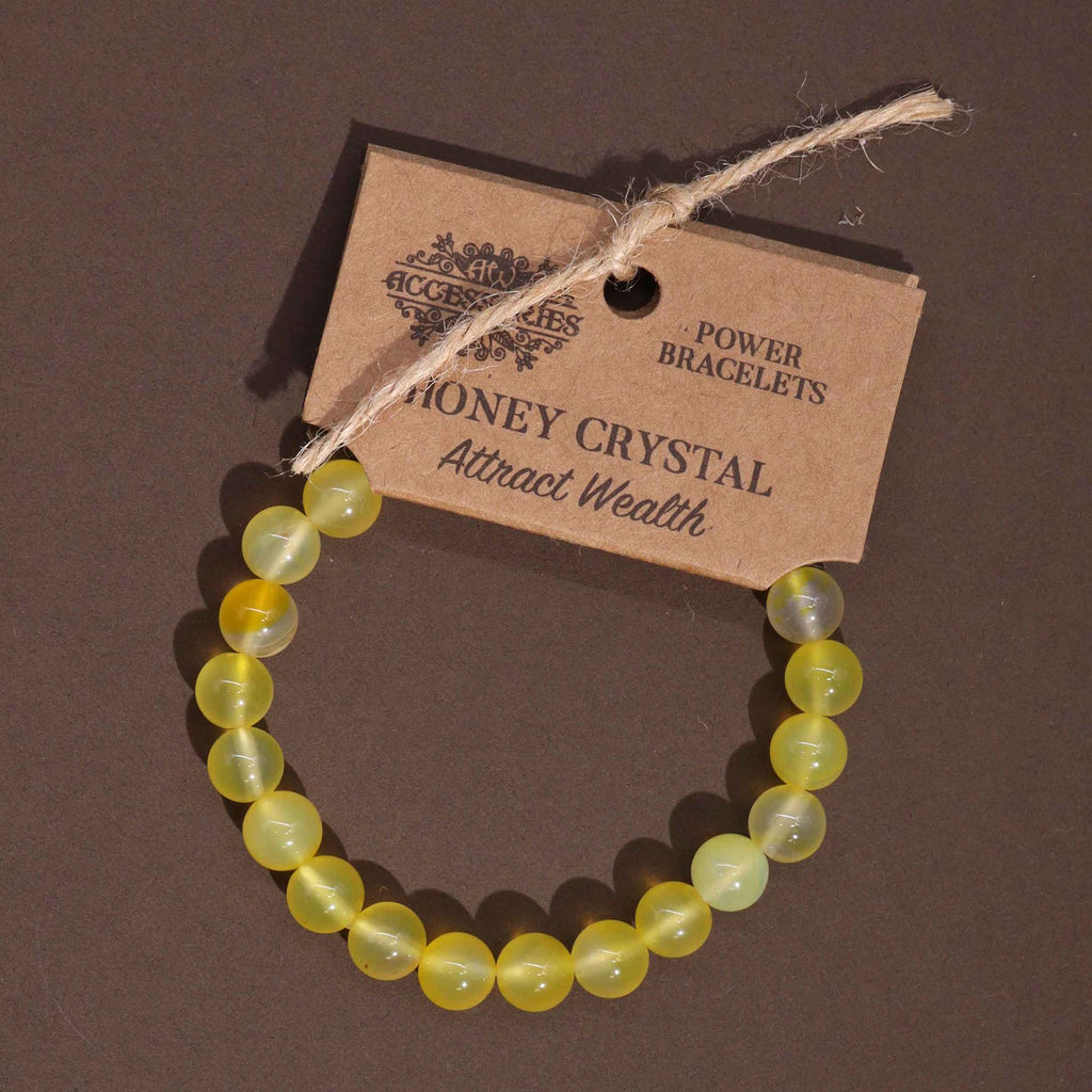 Natural Yellow Calcite Crystal Bracelet
