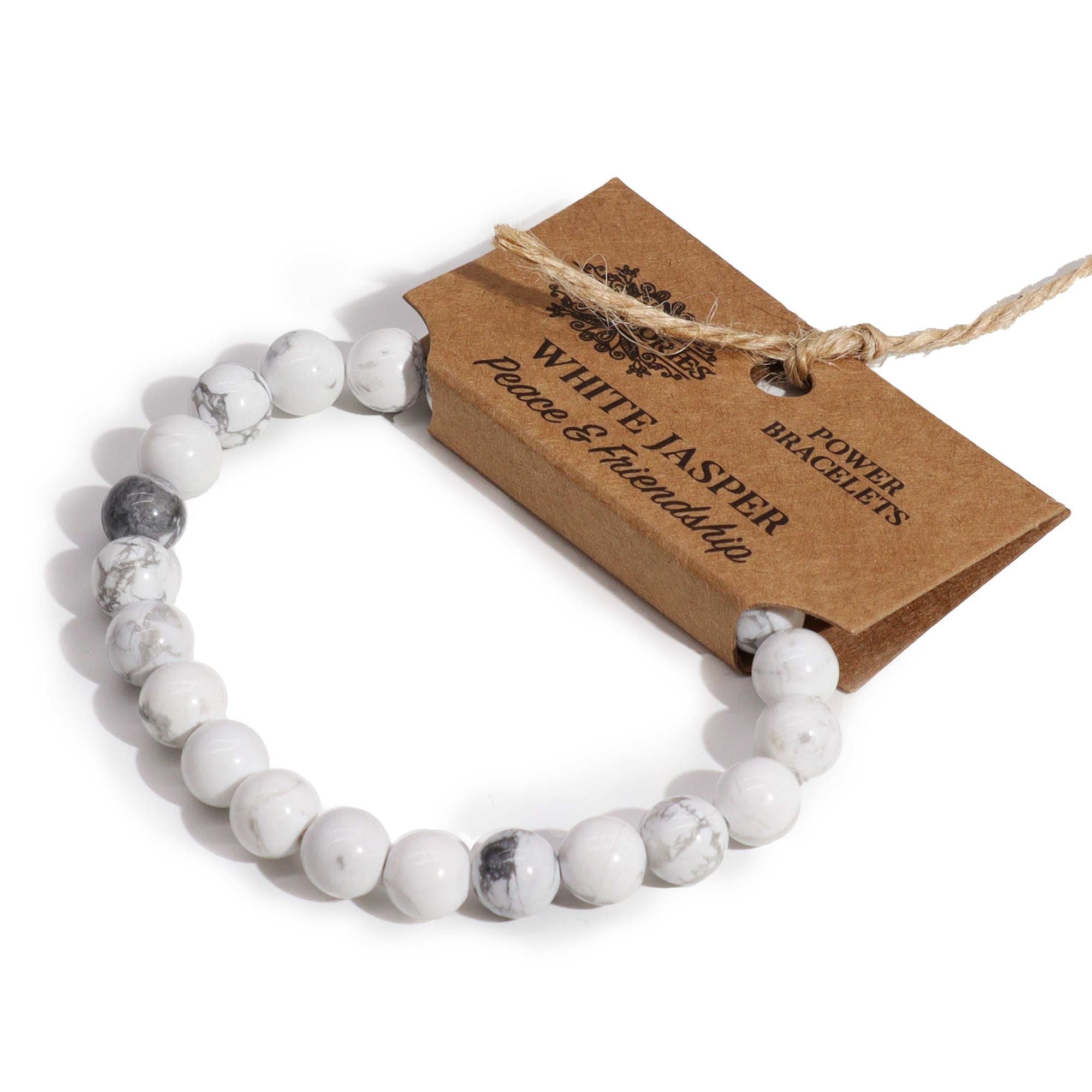 Natural White Jasper Crystal Bracelet