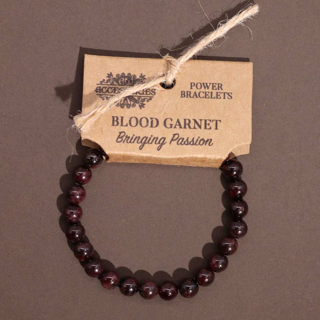 Natural Blood Garnet Crystal Bracelet