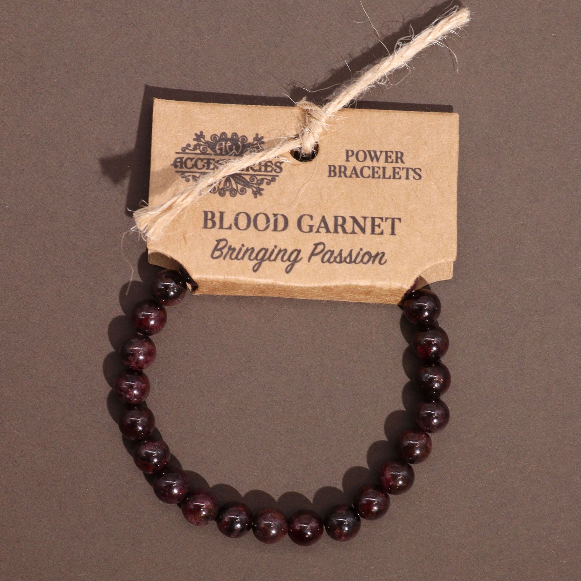 Natural Blood Garnet Crystal Bracelet