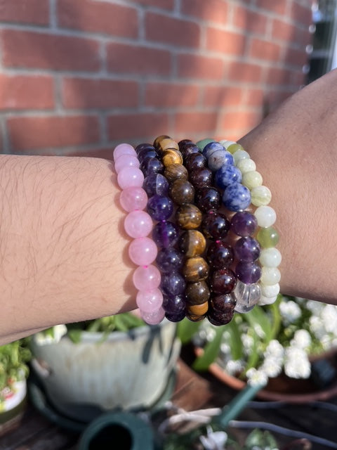 Natural Amethyst Crystal Bracelet